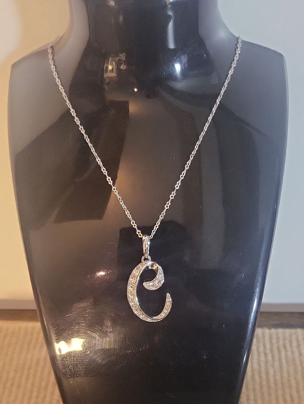 Nolan Miller Silver-Tone Heart Pendant Necklace